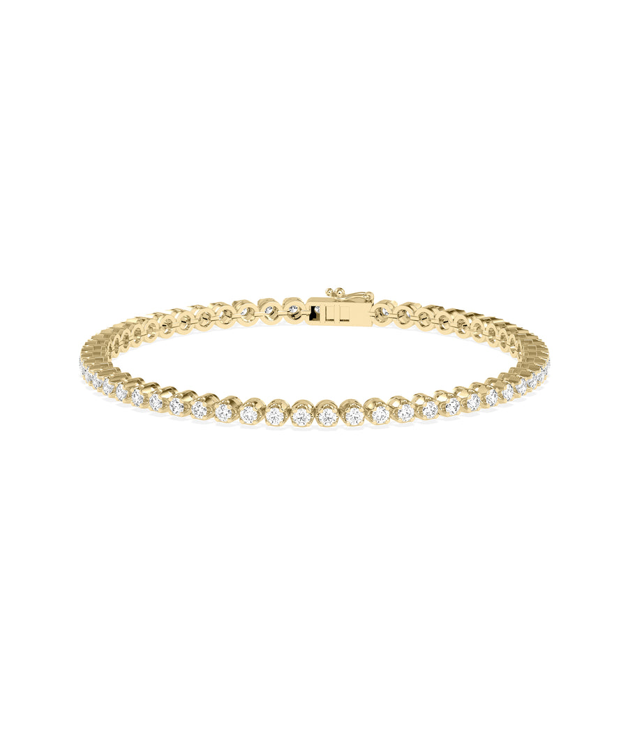 Bezel Set Diamond Tennis Bracelet media