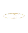 Solitaire Diamond Wire Bracelet