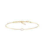 Solitaire Diamond Wire Bracelet media