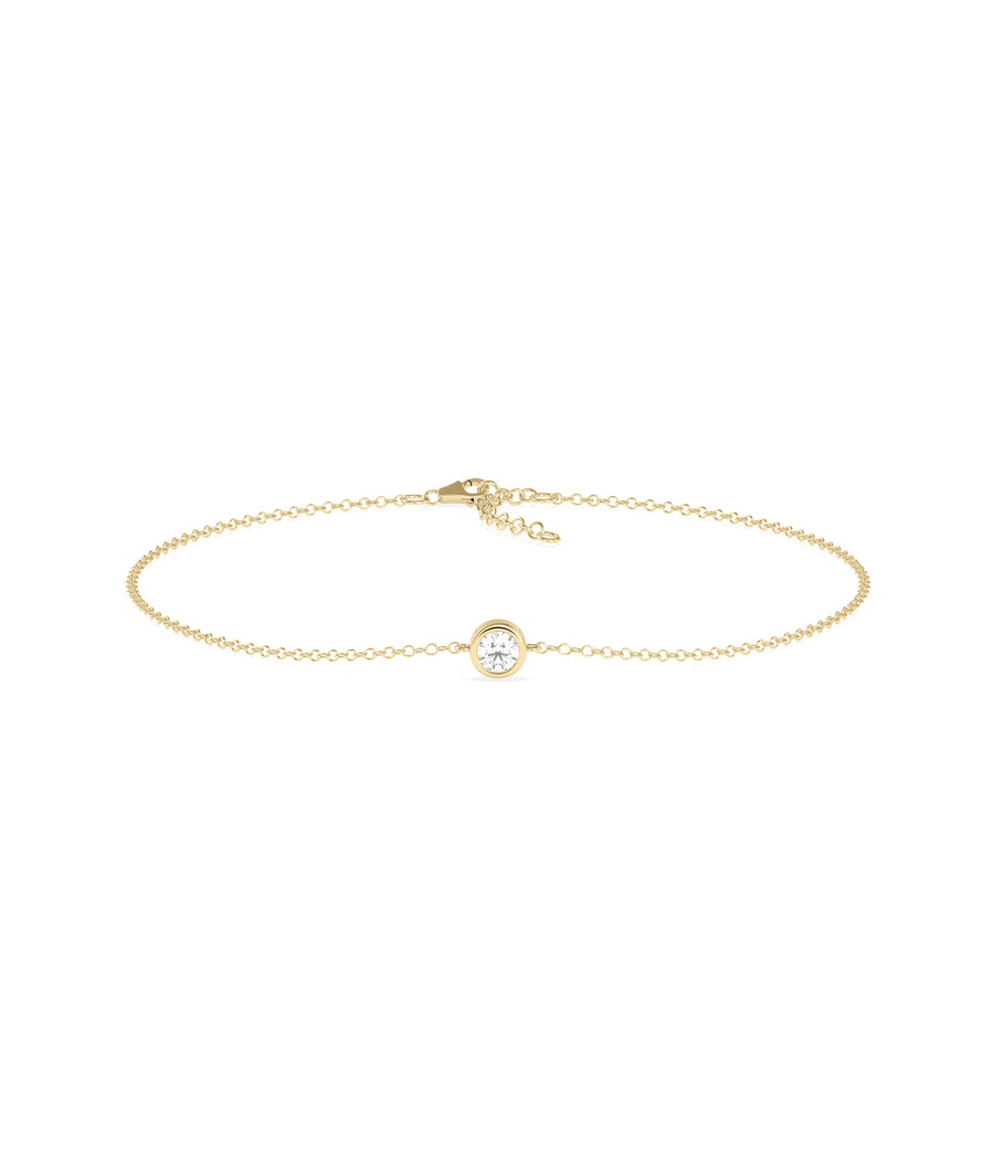 Diamond Bezel Solitaire Bracelet media