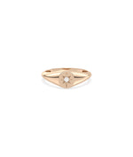 Diamond Starburst Signet Ring media