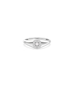 Diamond Starburst Signet Ring media