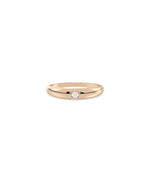 Dome Diamond Solitaire Band Ring media