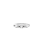 Dome Diamond Solitaire Band Ring media