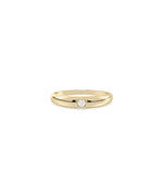 Dome Diamond Solitaire Band Ring media