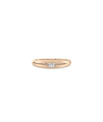 Dome Pear Shape Diamond Solitaire Band Ring media