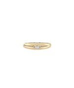 Dome Pear Shape Diamond Solitaire Band Ring media