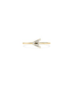 Diamond Side Ways Initial Letter Ring media