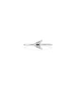 Diamond Side Ways Initial Letter Ring media
