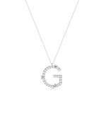 Diamond Initial with Gold Heart Charm media