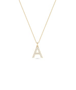 Diamond Pave Initial Charm media