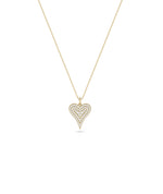 Pave Diamond Heart Charm media
