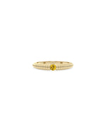 JF11331 yellow gold ring featuring a citrine gemstone