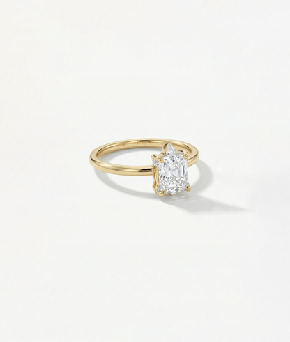 ONE CUT™ Tortoise Prong Set Band Ring media