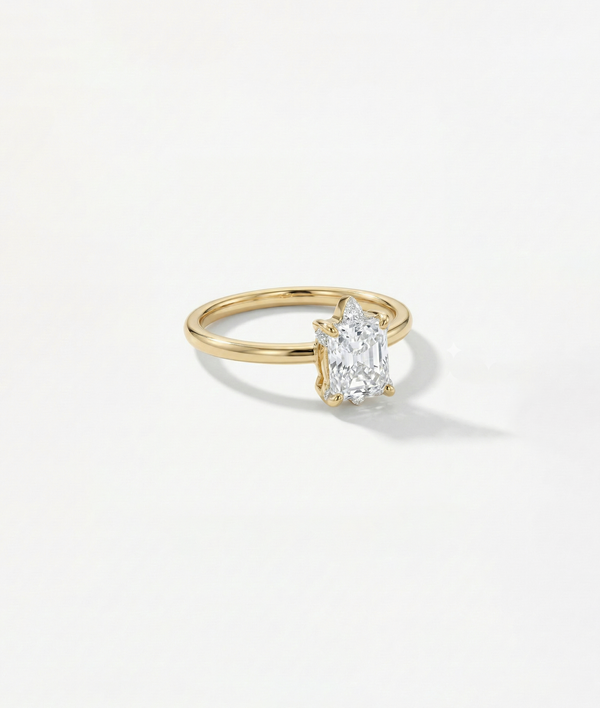 ONE CUT™ Tortoise Prong Set Band Ring media alternate view