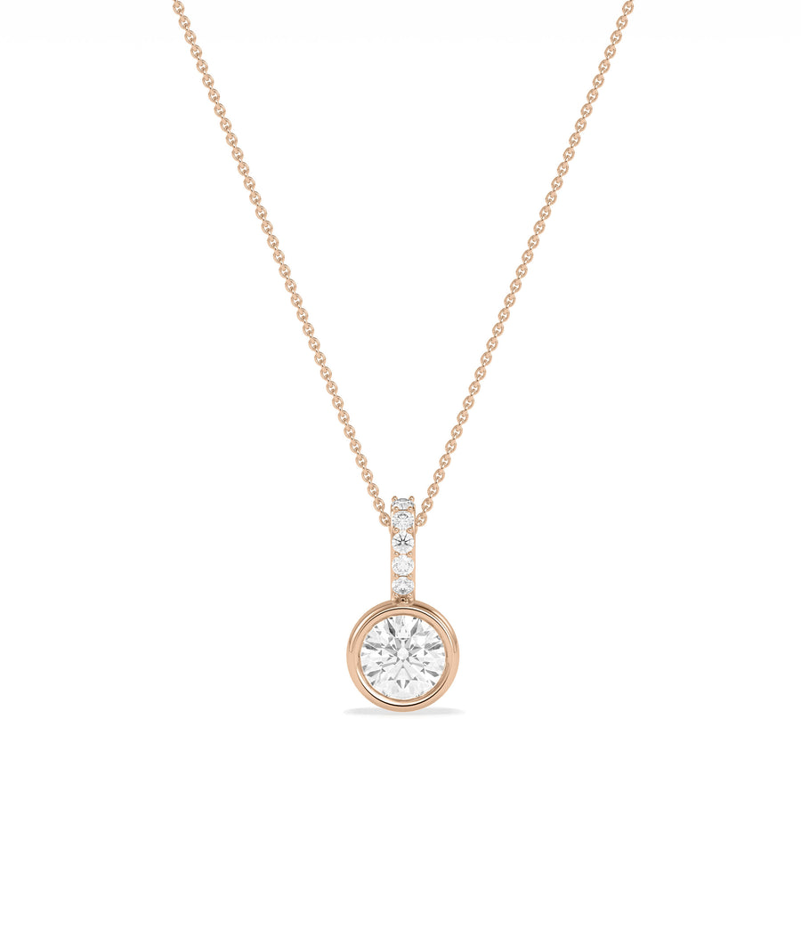 Round Bezel Solitaire Diamond Charm media