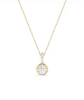 Round Bezel Solitaire Diamond Charm