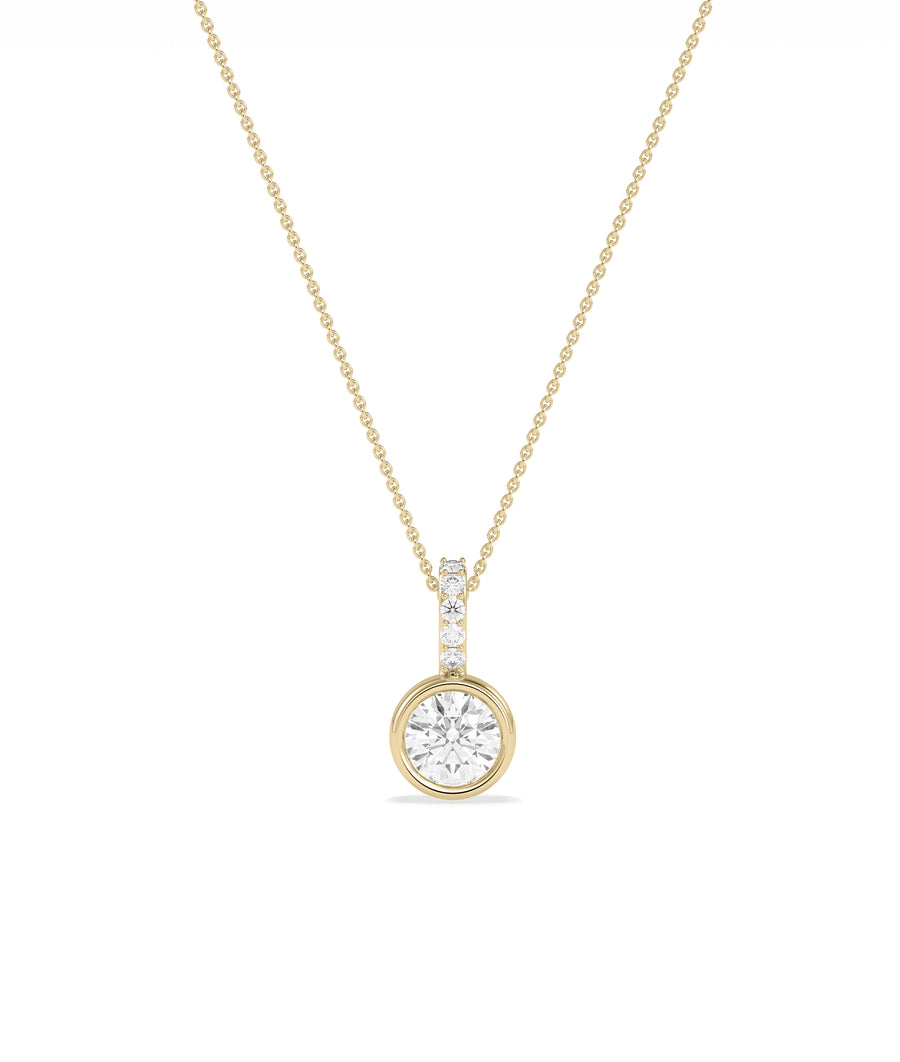 Round Bezel Solitaire Diamond Charm media