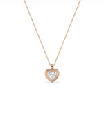 Double Layer Bezel Solitaire Diamond Charm media