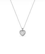 Double Layer Bezel Solitaire Diamond Charm media