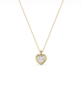Double Layer Bezel Solitaire Diamond Charm