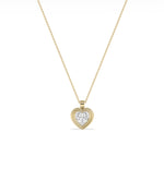 Double Layer Bezel Solitaire Diamond Charm media