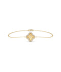 Fluted Clover Diamond Bracelet