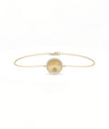 Fluted Coin Diamond Bracelet