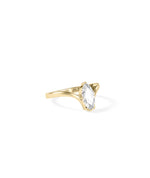 Chevron Marquise Lab Diamond Solitaire Ring media