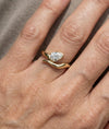 Wave Snake Diamond Ring