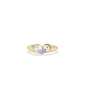 Bezel Pear Lab Diamond Heart Ring