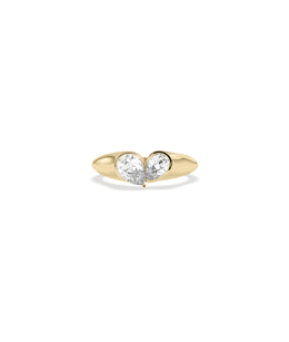 Bezel Pear Lab Diamond Heart Ring media