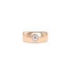 Round Bezel Solitaire Lab Diamond Band Ring media