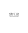 Round Bezel Solitaire Lab Diamond Band Ring media