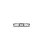 JF13761 bezel set emerald cut eternity band ring, SKU R30048, front view