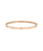 Marquise diamond station bangle in 14K rose gold