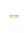 Personalized Gold Initial Band Ring