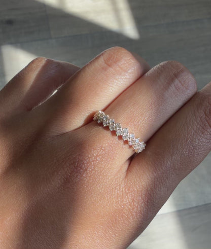 Zig Zag Diamond Band Ring