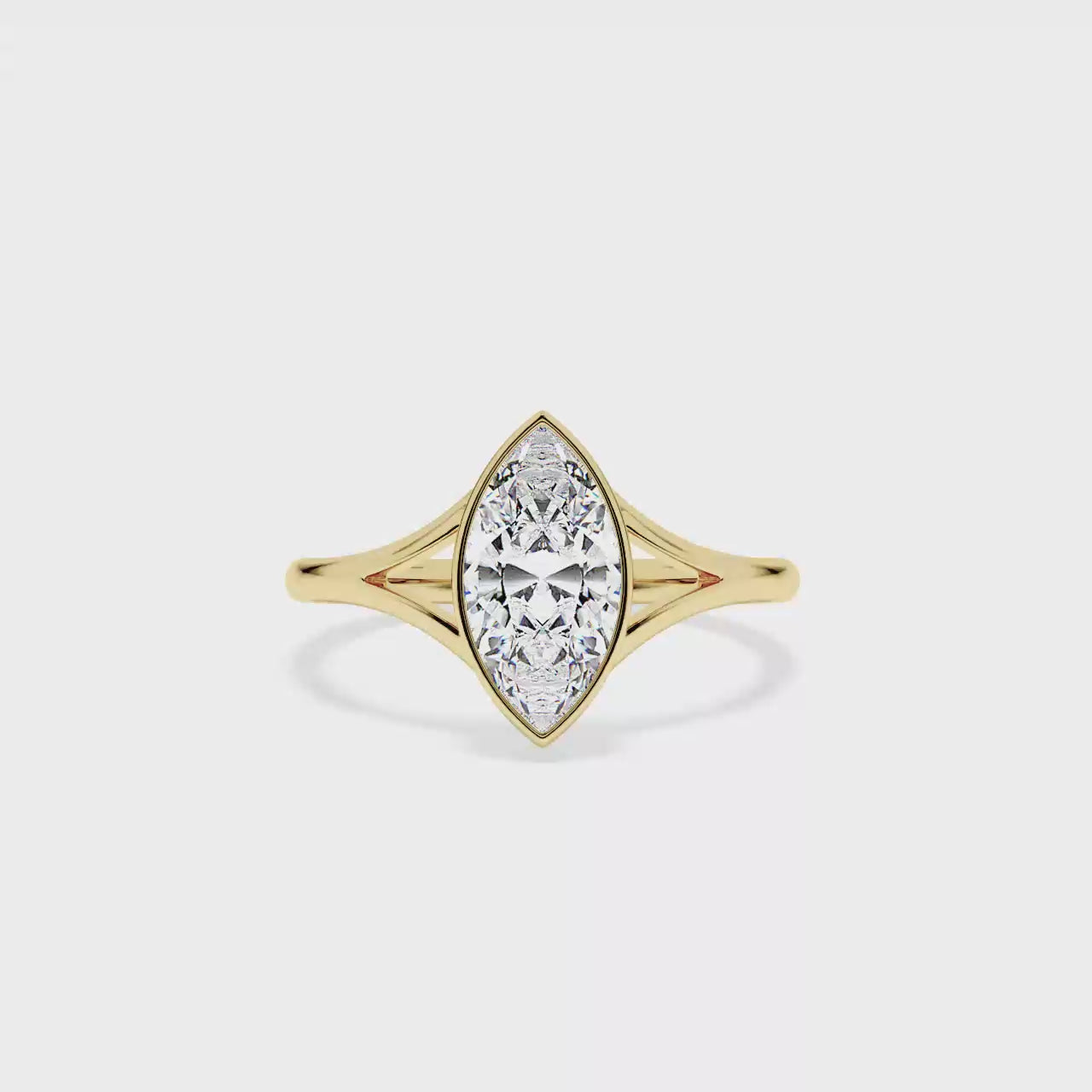 Solitaire Bezel Set Ring Statement Diamond Elegance