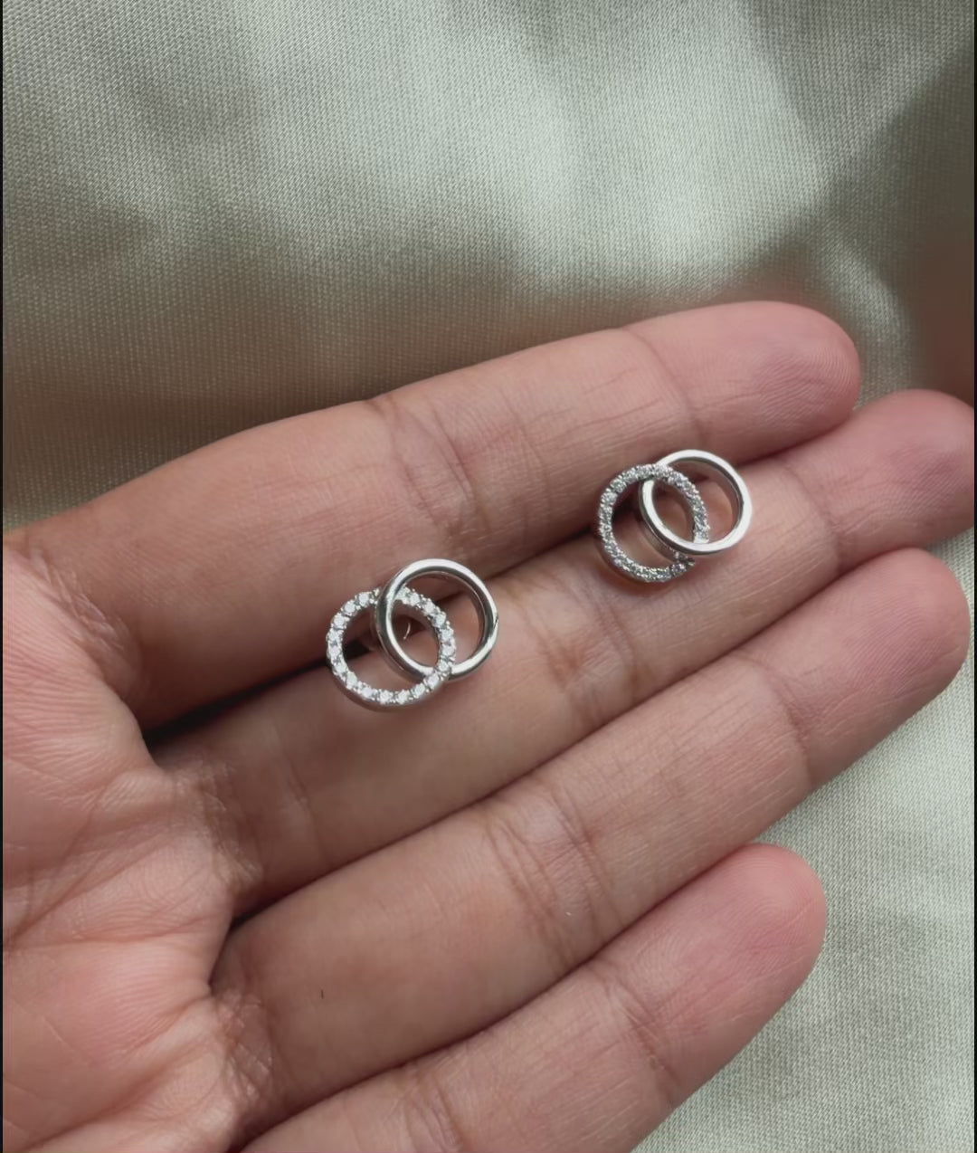 Diamond Circle Earring