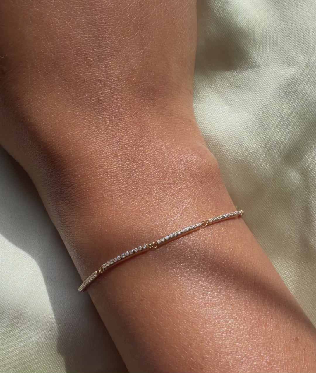 Diamond Pave Link Bracelet