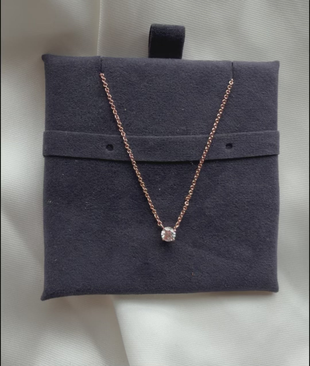 Solitaire Diamond Necklace comparison, multiple carat sizes 0.25 to 3.00 Cts