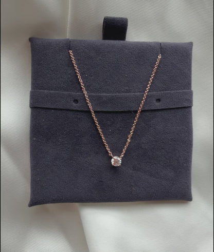 Solitaire Diamond Necklace comparison, multiple carat sizes 0.25 to 3.00 Cts