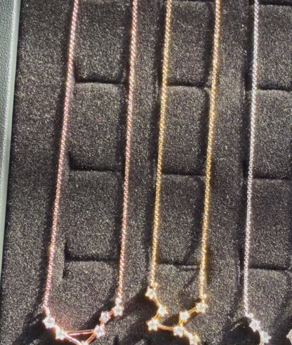 Diamond Zodiac Constellation Necklace