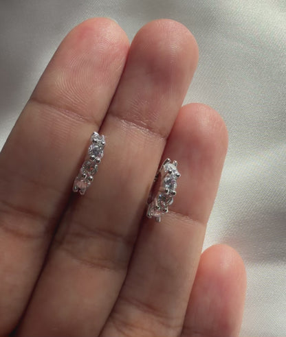 Diamond Hoop Earrings