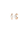 Rose gold ear cuffs featuring marquise-cut diamonds in a four-prong setting, no piercing required