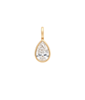 Solitaire Pear Shape Bezel Charm