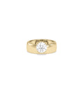 Solitaire Round Lab Diamond Band Ring