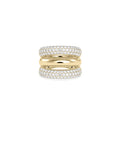 Triple Row Diamond Band