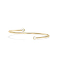 Two-Stone Bezel Diamond Flex Bangle